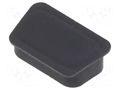 Protection cover; D-Sub 9pin,D-Sub HD 15pin,male connectors AMPHENOL COMMUNICATIONS SOLUTIONS 70518BLF