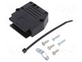 Enclosure for connectors: D-Sub; D-Sub 25pin; angled 90°; black AMPHENOL COMMUNICATIONS SOLUTIONS 863093C25ALF