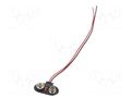 6F22 connector; 6F22,6LR61; Batt.no: 1; on cable; cables; 150mm KEYSTONE KEYS236