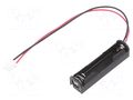 Holder; AAA,R03; Batt.no: 1; 3pin,cables,terminal; 150mm KEYSTONE KEYS2467CN
