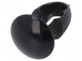 Rivet; polyamide; Rivet diam: 4.8mm; L.rivet: 4mm; black; UL94V-2 KEYSTONE KEYS3321