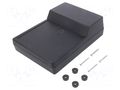 Enclosure: desktop; X: 138mm; Y: 189mm; Z: 59mm; ABS; black KRADEX Z20A-ABS