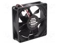 Fan: DC; axial; 12VDC; 80x80x25mm; 44.4m3/h; 19dBA; ball; 2000rpm PANASONIC ASFP84391