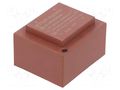 Transformer: encapsulated; 3.2VA; 230VAC; 6V; 533mA; PCB ZETTLER BV382S06032