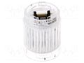 Module: light signaller; white; LED; 24VDC; IP65; Ø40x50mm; LR PATLITE LR4-E-C