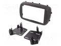 Radio frame; Fiat; 2 DIN; matt black METRA RAM-40.812