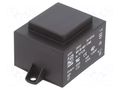 Transformer: encapsulated; 10VA; 230VAC; 7.5V; 1333mA; PCB; BVEI HAHN BVEI4811182