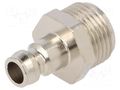 Quick connection coupling; connector pipe; max.15bar; -20÷200°C PNEUMAT ESHM-38-NA