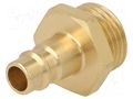 Connector; connector pipe; 0÷35bar; brass; NW 7,2; -20÷100°C PNEUMAT K26-GZ12