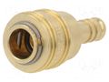 Quick connection coupling; straight; max.35bar; brass; D: 25mm PNEUMAT S26-WO9