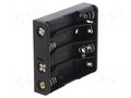 Holder; AAA,R03; Batt.no: 4; for PCB KEYSTONE KEYS2481
