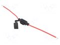 Fuse holder; 11mm; 15A; Leads: cables; -40÷85°C; 58V OPTIFUSE LPM-01B-16R