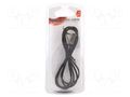 Cable; Jack 3.5mm 3pin plug,Jack 3.5mm 3pin angled plug; 1.8m GEMBIRD CCAPB-444L-1M