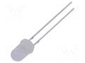 LED; blue; 5mm; 2180÷3000mcd; 15°; Front: convex; 2.8÷3.6VDC; 108mW OPTOSUPPLY OSBBS25112A