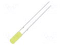 LED; yellow; 3mm; 330÷500mcd; 110°; Front: flat; 2.1÷2.6VDC; 78mW OPTOSUPPLY OSY5PA39B4B