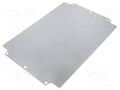 Mounting plate; steel; W: 215mm; L: 315mm; Thk: 1.5mm; Plating: zinc FIBOX AM2333