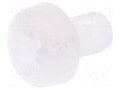 Screw; M3x5; 0.5; Head: cheese head; Pozidriv; 0.8mm; polyamide DREMEC DR8G205M3X5