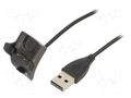 Cable: for smartwatch charging; 1m; 1A; black AKYGA AK-SW-03