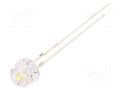 LED; white cold; 4.8mm; 750÷1120mcd; 100°; Front: convex; 5VDC OPTOSUPPLY OSW5DK56A1A-5V