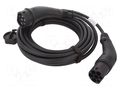 Cable: eMobility; 1x0.5mm2,5x2.5mm2; 480V; 11kW; IP44; three-phase HARTING 08914090111A0