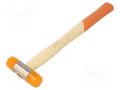 Hammer; 260mm; 134g; 22mm; round; plastic; wood BETA BE1390/22