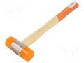 Hammer; 310mm; 365g; 35mm; round; plastic; wood BETA BE1390/35