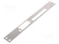 Frontal plate; left,flat; W: 28mm; for electromagnetic lock LOCKPOL LOC-902EL/28-RFT