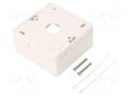 Case; socket; white; surface-mounted LOGILINK LOG-NP0221