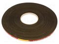 Gasket; EPDM; Thk: 2mm; L: 20m; W: 8mm; Mounting: self-adhesive RST ROZTOCZE USPE-08.02-20M