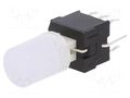 Switch: push-button; Pos: 2; DPDT; 0.1A/30VDC; ON-(ON); Illumin: LED E-SWITCH LP4OA1PBCTG