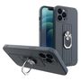 Ring Case silicone case with a finger grip and base for Samsung Galaxy S22 Ultra blue, Hurtel 5907769341014 5907769341014
