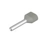 Wire-end ferrule, Twin wire-end ferrule, 13 mm, 10 mm, grey 9037420000