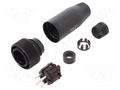 Connector: circular; 400V; 20A; PIN: 5; plug; male; screw terminal BINDER 99-0709-00-05