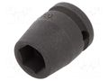 Socket; 6-angles,socket spanner,impact; HEX 16mm; 1/2" BETA BE720-16