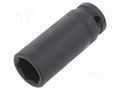Socket; 6-angles,socket spanner,impact; HEX 22mm; 1/2"; long BETA BE720L/22