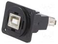 Adapter; USB A socket,USB B socket; FT; USB 2.0; metal; Thread: M3 CLIFF CP30207NM3B