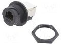 Coupler; PIN: 8; Cat: 5e; plastic; 8p8c; RJ45 socket,both sides AMPHENOL LTW RDP-5SPFFH-TCU7001