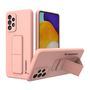 Wozinsky Kickstand Case Silicone Stand Cover for Samsung Galaxy A73 Pink, Wozinsky 5907769319983 5907769319983