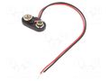 6F22 connector; 6F22,6LR61; Batt.no: 1; on cable; cables; 150mm KEYSTONE KEYS236-M