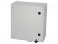 Enclosure: wall mounting; X: 500mm; Y: 500mm; Z: 210mm; ARCA; grey FIBOX ARCA505021N