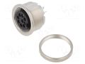 Connector: M16; socket; female; PIN: 8; 5A; 32V; soldering; straight BINDER 09-0474-00-08