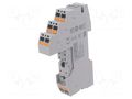 Socket; for DIN rail mounting PHOENIX CONTACT RIF-1-BPT/2X21