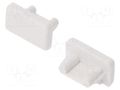 Cap for LED profiles; white; 20pcs; ABS; SLIM8 TOPMET TOP.89080001