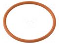 O-ring gasket; VMQ; Thk: 2mm; Øint: 43mm; M50; red; -60÷250°C HUMMEL HUMMEL-1321500059