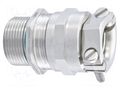 Cable gland; M16; 1.5; IP68; brass; Body plating: nickel HUMMEL HUMMEL-1628160050