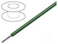 Wire; stranded; Cu; 22AWG; TFE; dark green; 600V; 30m; 1x22AWG; 100ft BELDEN 83005.005100