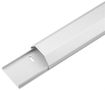Half-Round Aluminium Cable Duct, white - white 1100x50x26mm 90728