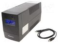 Power supply: UPS; 480W; 850VA; 230V; 286x100x144mm; 9Ah; Ubatt: 12V QOLTEC QOLTEC-53979