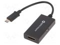 Adapter; HDMI socket,USB B micro socket,USB B micro plug GEMBIRD A-MHL-003