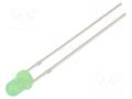 LED; yellow green; 3mm; 68÷100mcd; 30°; Front: convex; 1.8÷2.6VDC OPTOSUPPLY OSGGH23134A